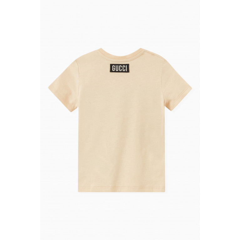Gucci - 'Cat-chy' Print T-shirt in Cotton Jersey
