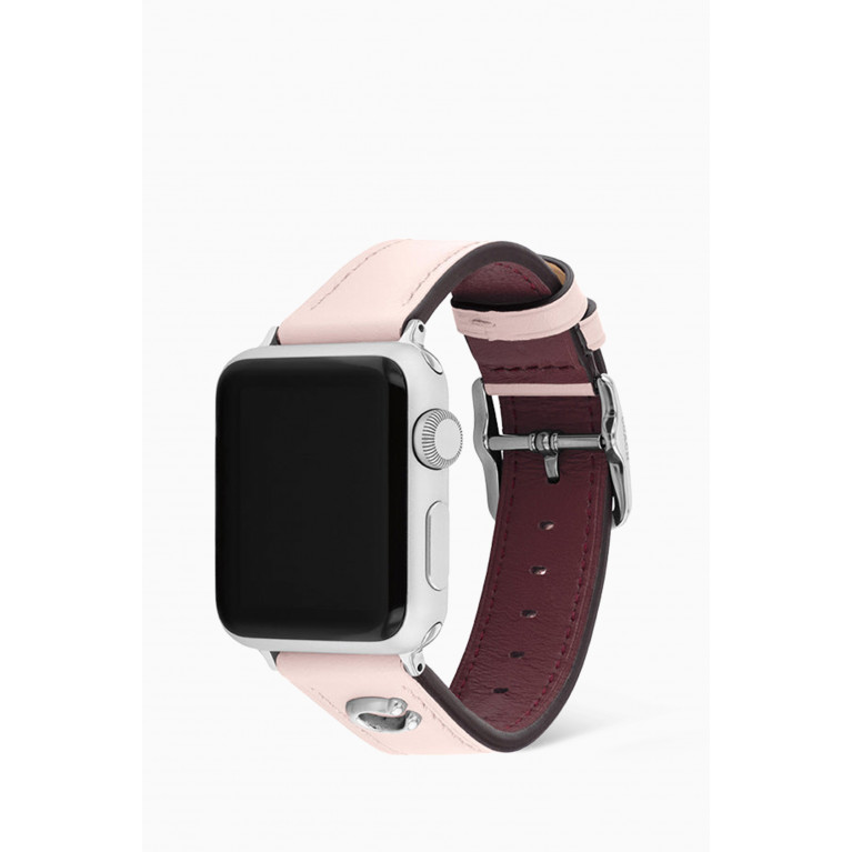 Coach - Coach - Apple Watch® Strap in Leather, 38/40mm