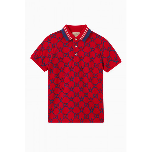 Gucci - GG & Stars Polo Shirt in Stretch Cotton