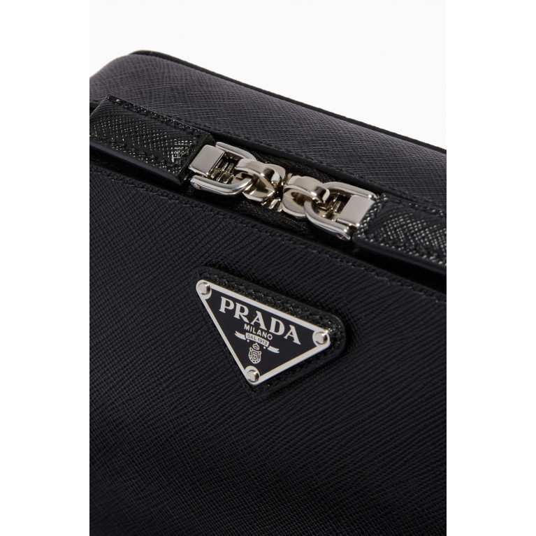 Prada - Brique Crossbody Bag in Saffiano Leather