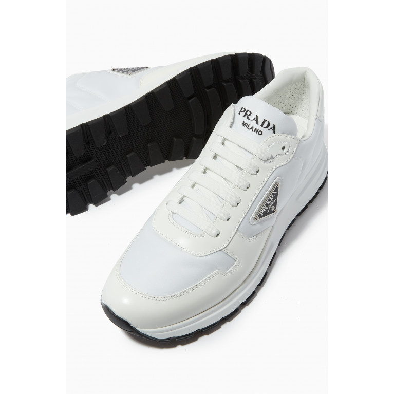 Prada - PRAX 01 Sneakers in Nylon Gabardine White