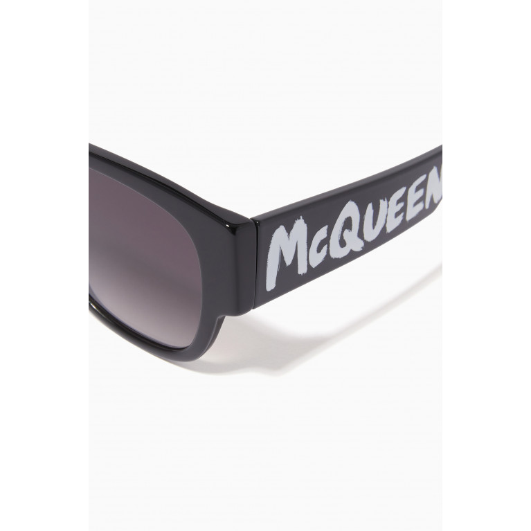 Alexander McQueen - McQueen Graffiti Square Sunglasses
