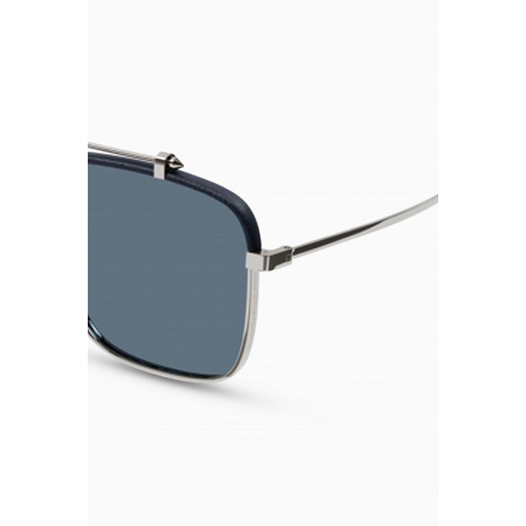 Alexander McQueen - Pilot Sunglasses in Metal