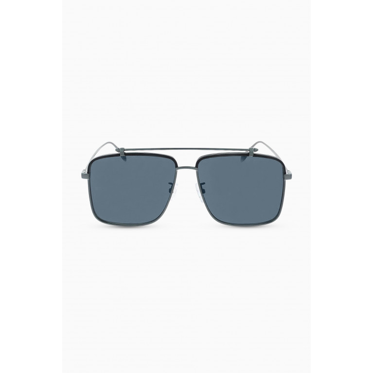 Alexander McQueen - Pilot Sunglasses in Metal