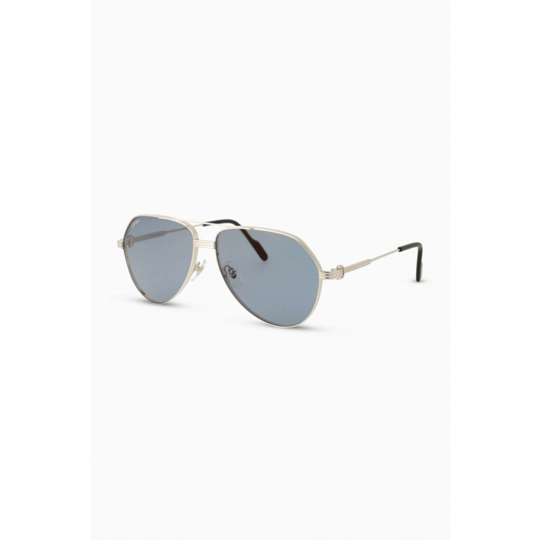 Cartier - Santos de Cartier Sunglasses in Metal
