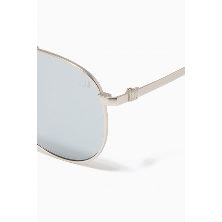 Dunhill - 59 Aviator Sunglasses in Metal