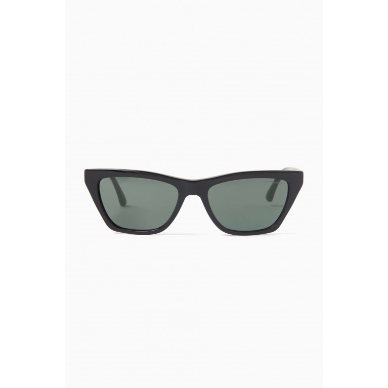 Emporio Armani - Cat-eye Sunglasses in Acetate Grey
