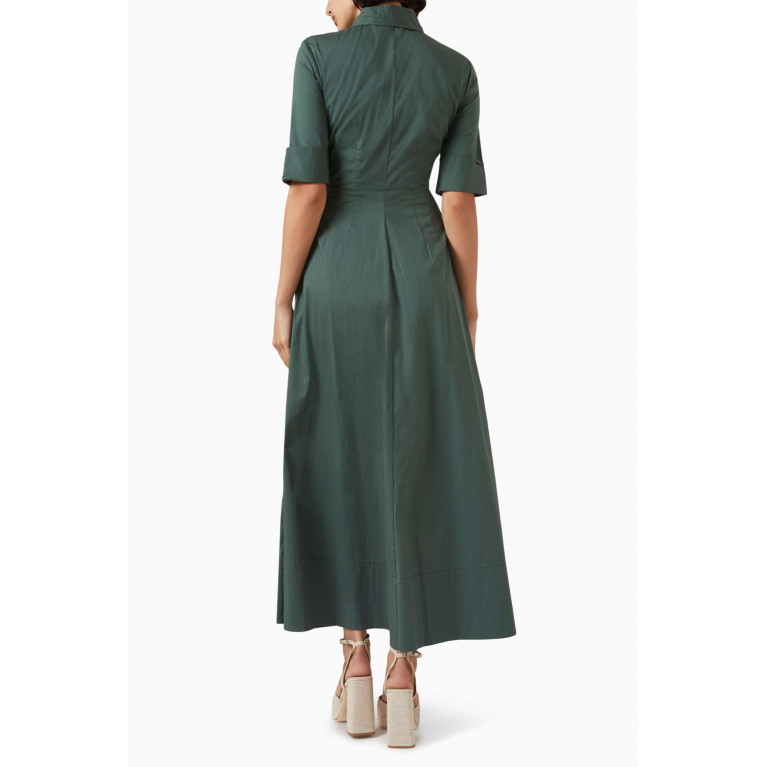 Staud - Joan Maxi Dress in Cotton Green