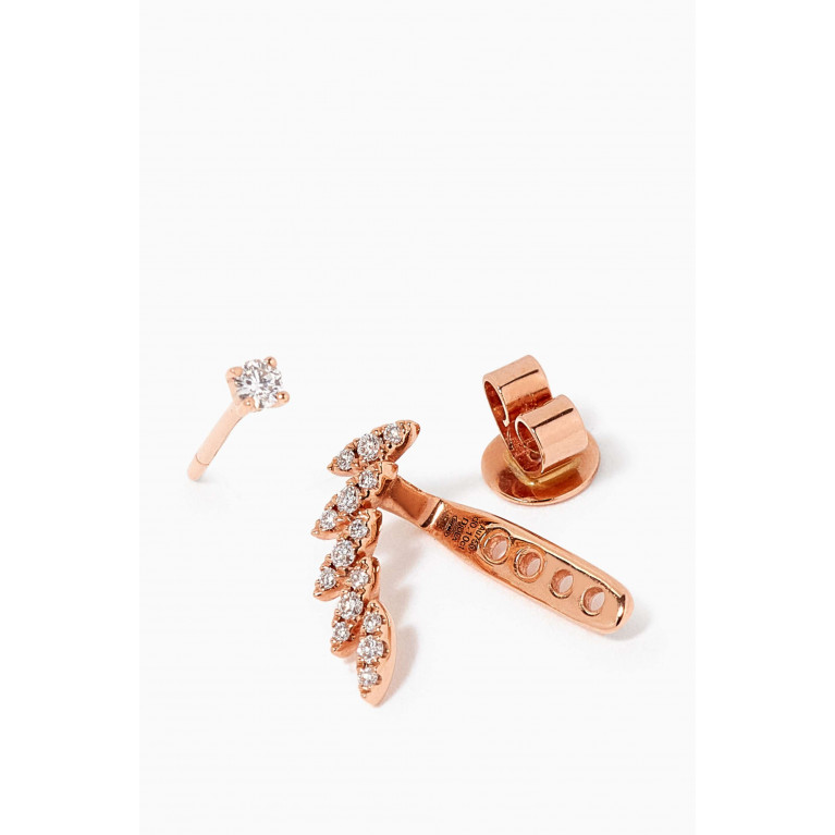 Djula - Marquise Diamond Single Earring in 18kt Rose Gold