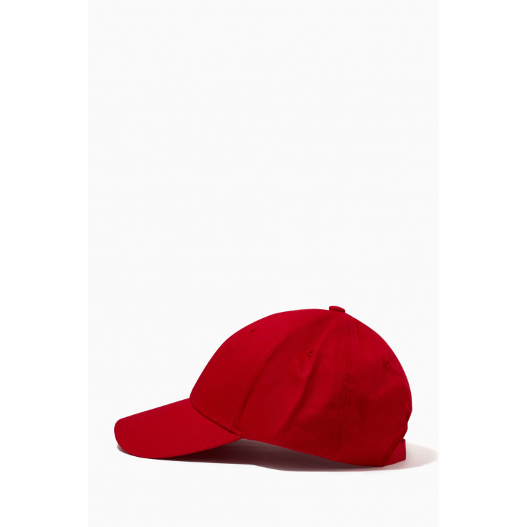 Tommy Hilfiger - Flag Logo Cap in Cotton Twill Red