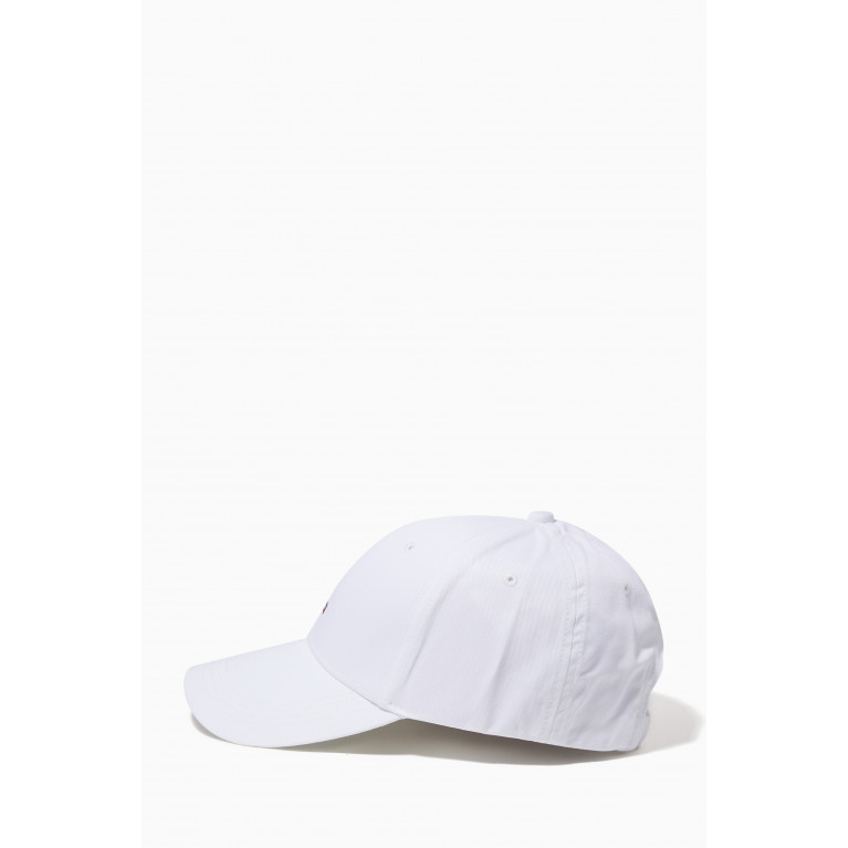 Tommy Hilfiger - Flag Logo Cap in Cotton Twill White