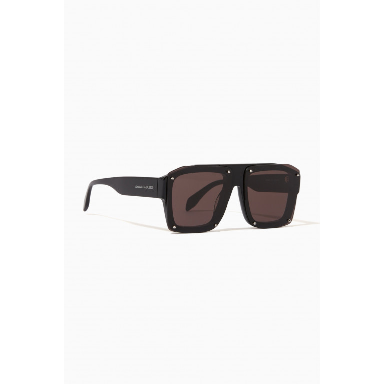 Alexander McQueen - Square Sunglasses in Acetate