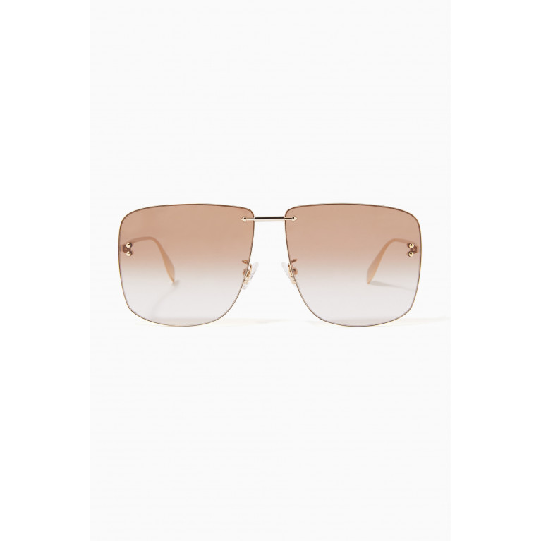 Alexander McQueen - Rectangle Sunglasses