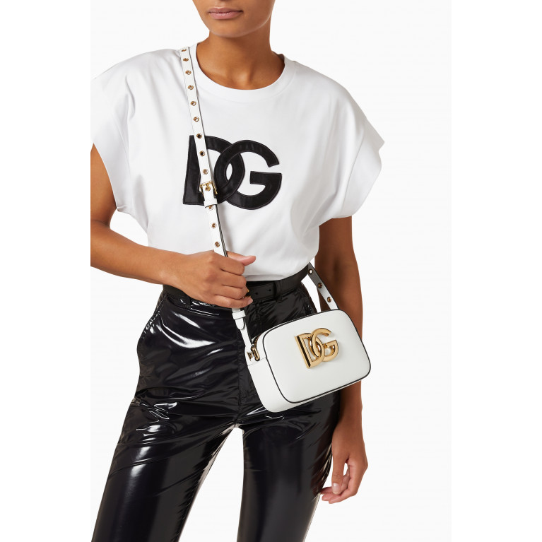 Dolce & Gabbana - 3.5 Crossbody Bag in Leather White