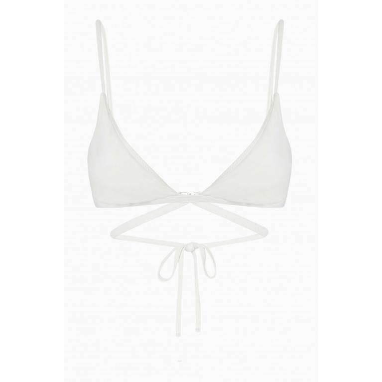Simkhai - Harlen Bikini Top White