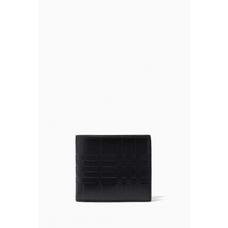 Burberry - International Bifold Wallet in Embossed Check Leather