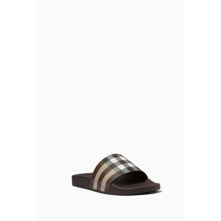 Burberry - Furley Slide Sandals in TPU & Rubber