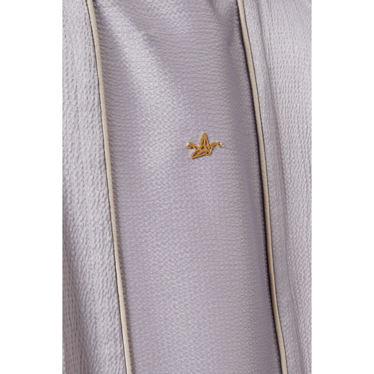 CHI-KA - Contrast Piping Abaya in Crepe