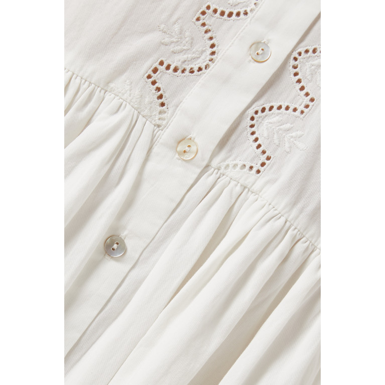 Y.A.S - Yaskenora Mini Dress in Organic Cotton White