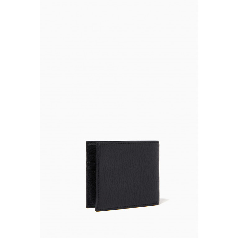 Emporio Armani - EA Bifold Wallet in Tumbled Leather Black