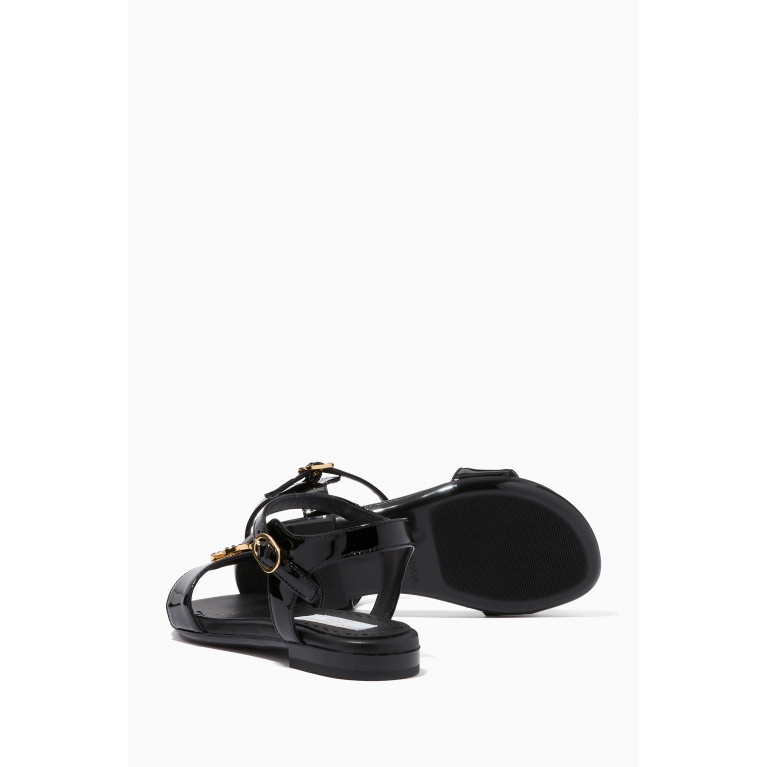 Dolce & Gabbana - DG Logo Sandals in Patent Leather