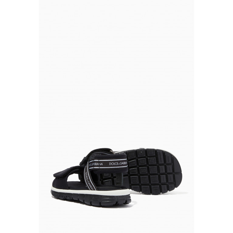 Dolce & Gabbana - Sandals with Logo in Scuba Fabric