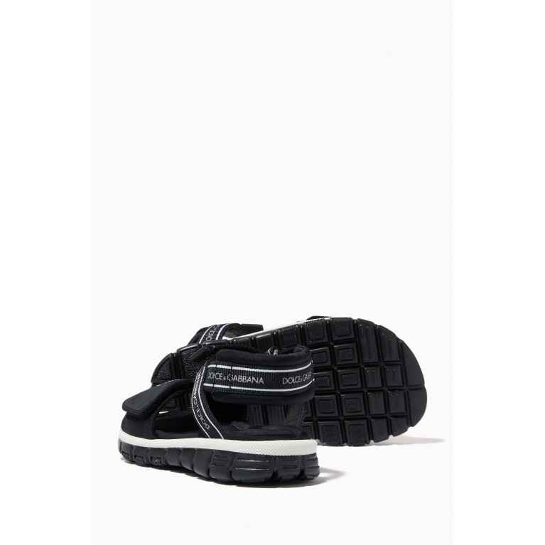 Dolce & Gabbana - Logo Sandals in Technical Fabric