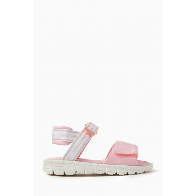 Dolce & Gabbana - Logo-tape Sandals in Canvas