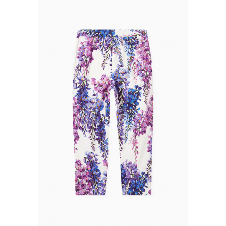 Dolce & Gabbana - Wisteria Print Trousers in Poplin