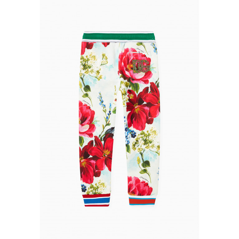 Dolce & Gabbana - Floral Print Jogging Pants in Jersey