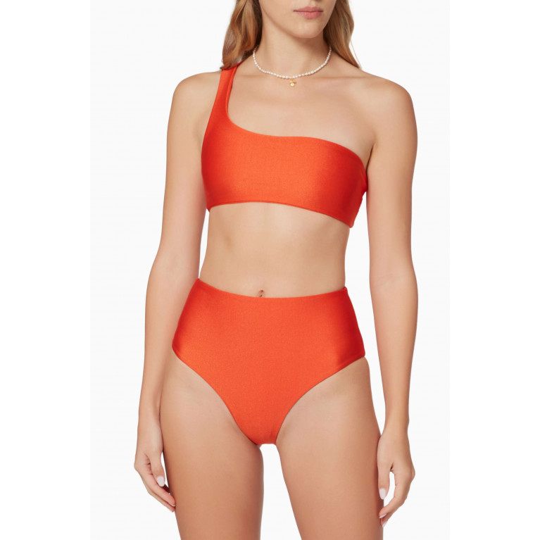 Jade Swim - Bound Bikini Bottom Orange