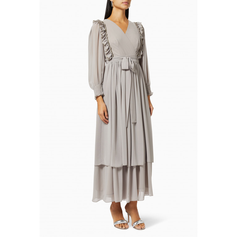 NASS - Ruffle Tiered Dress in Chiffon