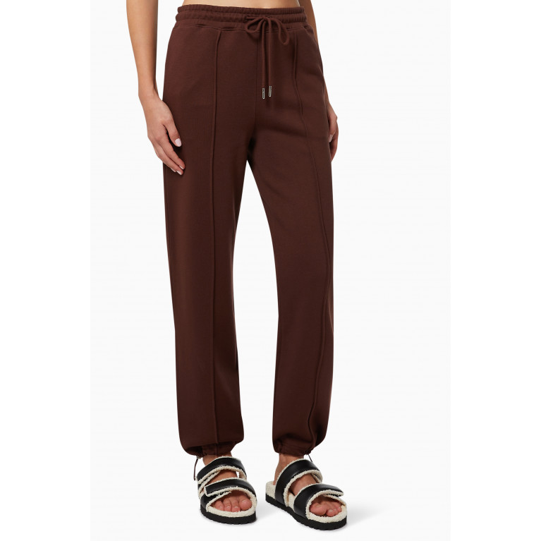 Ninety Percent - Leah Joggers in Loopback Organic Cotton Brown