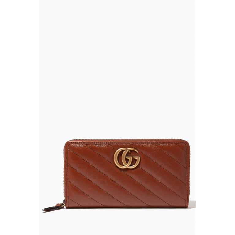 Gucci - GG Marmont Zip-Around Wallet in Leather