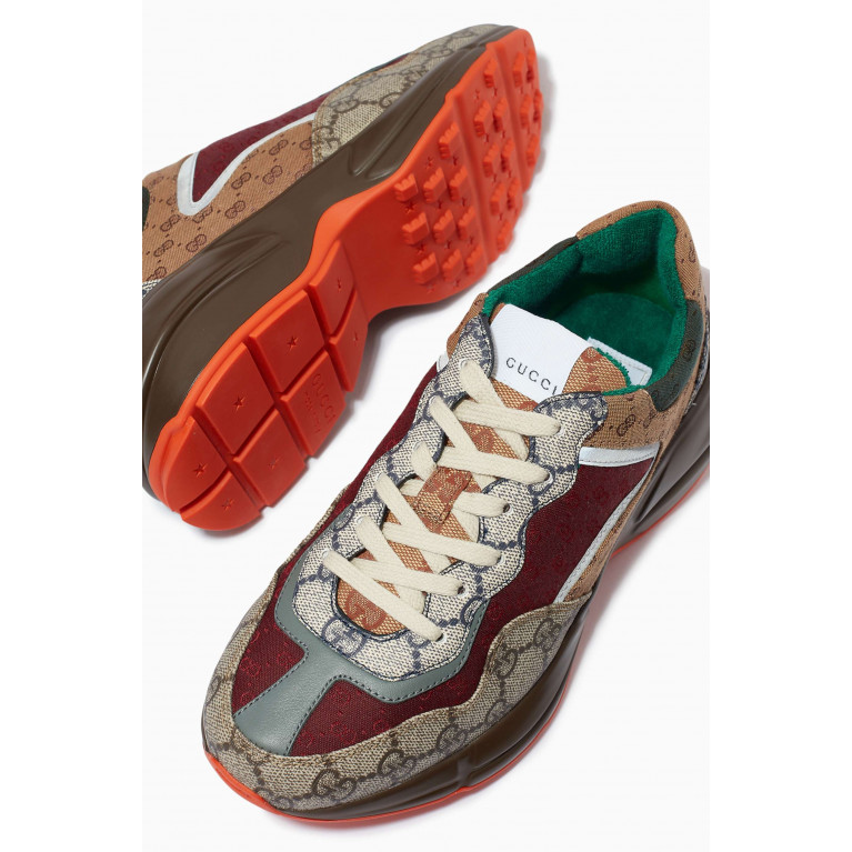 Gucci - Rhyton GG Chunky Runner Sneakers in Supreme Canvas