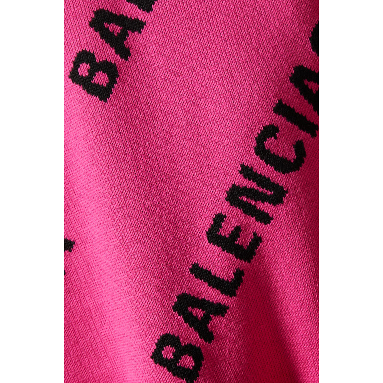 Balenciaga - Allover Logo Sweater in Virgin Wool Knit