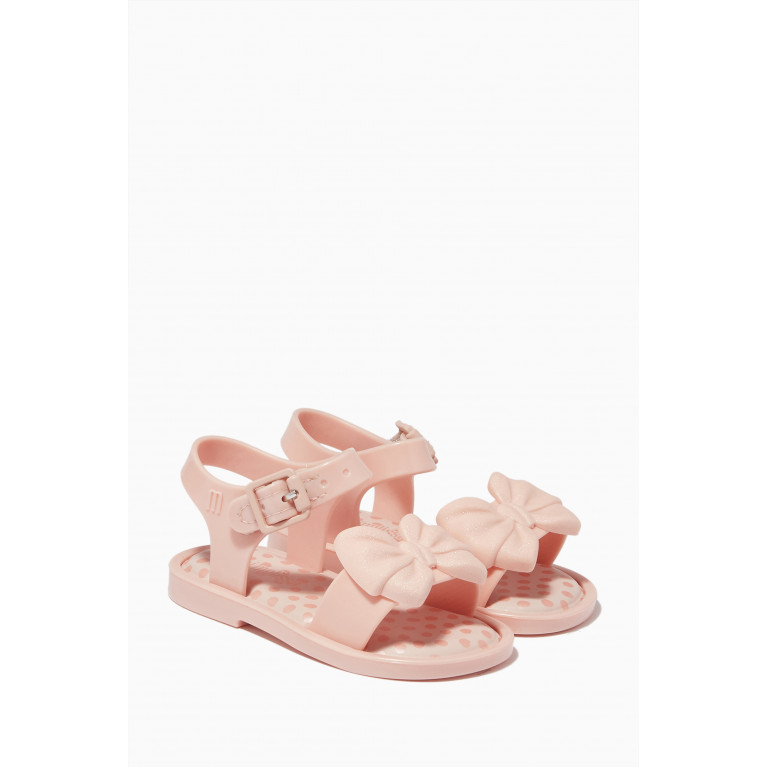 Mini Melissa - Bow Detail Sandals Pink