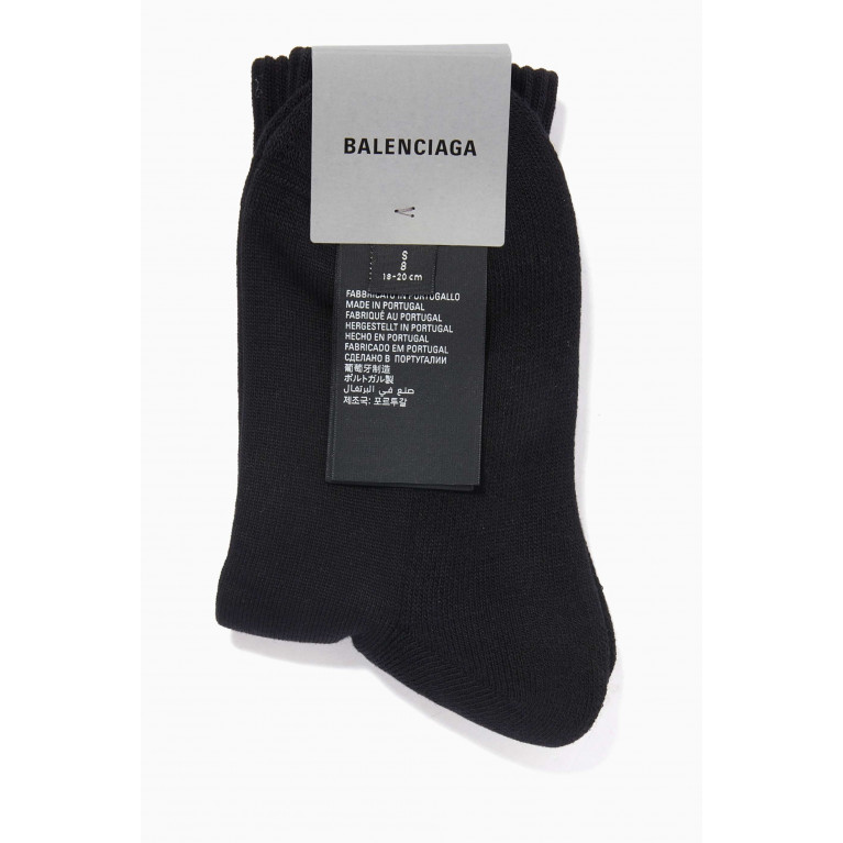 Balenciaga - Logo Tennis Socks in Sponge Knit