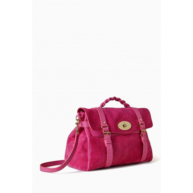 Mulberry - Oversized Alexa Satchel Bag in Suede