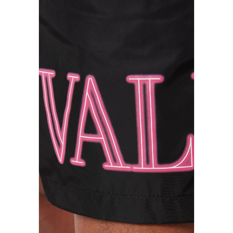 Valentino - Neon Logo Swim Shorts
