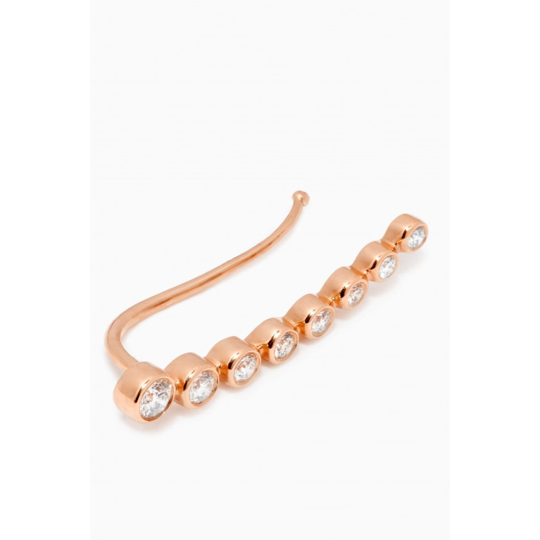 Djula - Graphique Cascade Diamond Single Earring in 18kt Rose Gold Rose Gold