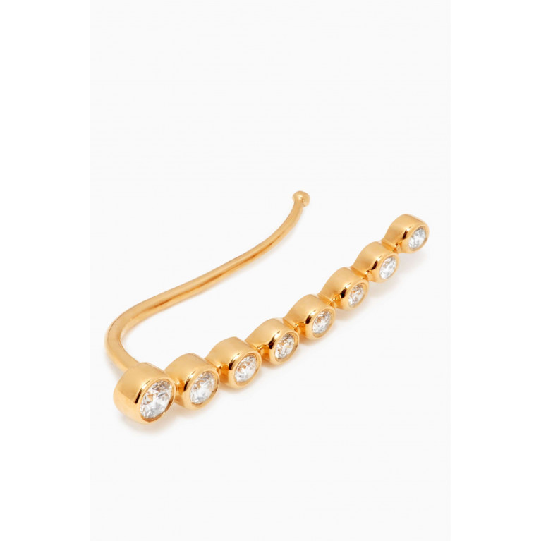 Djula - Graphique Cascade Diamond Single Earring in 18kt Yellow Gold Yellow