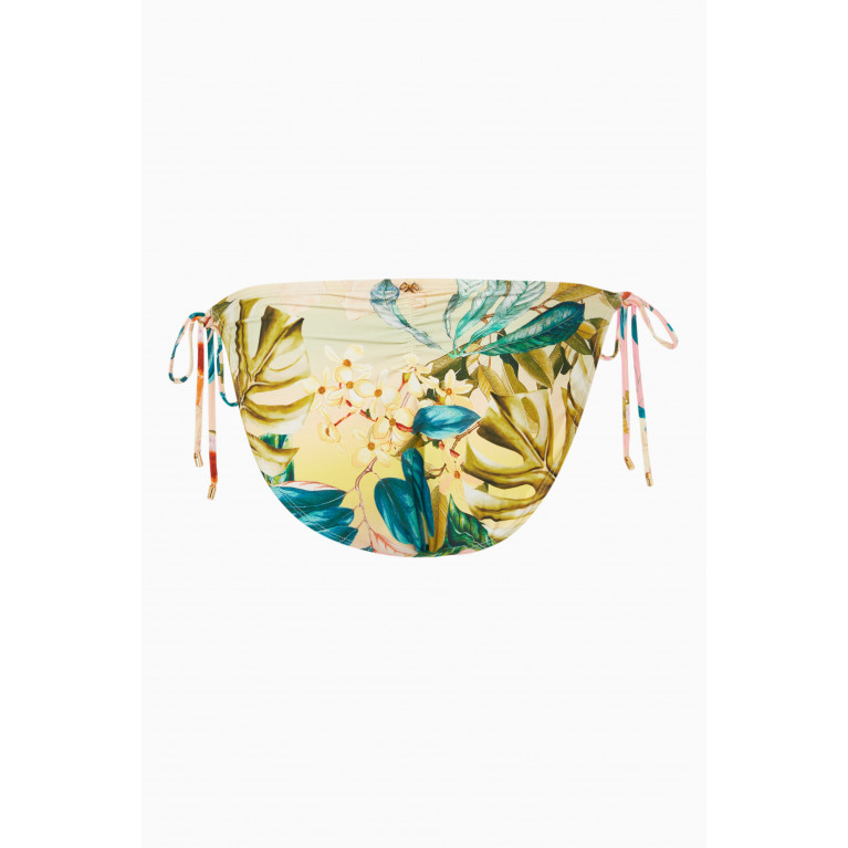 PQ Swim - Embroidered Tie Bikini Bottoms