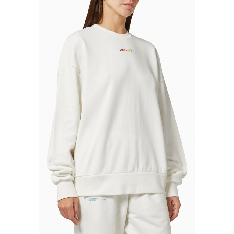 Pangaia - Lightweight Organic Cotton Sweatshirt Off White