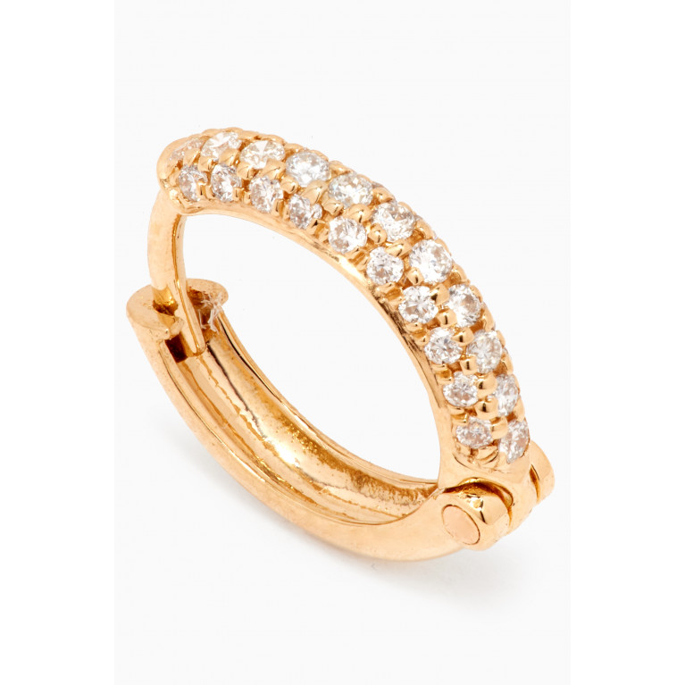 The Golden Collection - Diamond Huggies in 18kt Yellow Gold