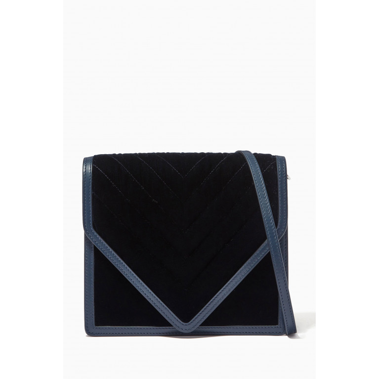 Marina Raphael - Alexa Bag in Quilted Velvet & Nappa Leather