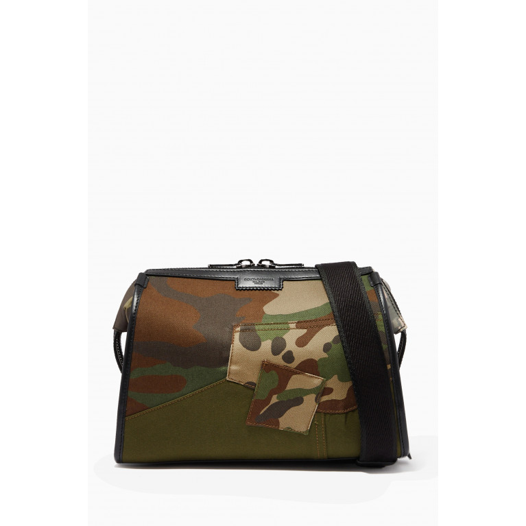 Dolce & Gabbana - Crossbody Bag in Camouflage Patchwork Fabric