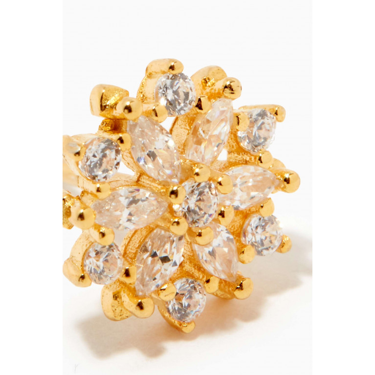 The Jewels Jar - Keya Stud Earrings in Gold-plated Sterling Silver