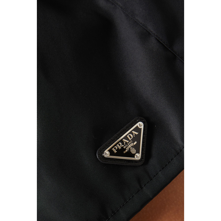 Prada - Triangle Logo Shorts in Re-Nylon Gabardine