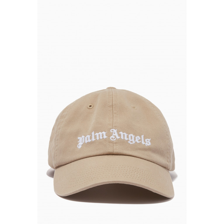 Palm Angels - Classic Embroidered Logo Cap in Cotton Neutral